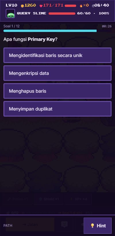 HP siswa menjawab soal pilihan ganda